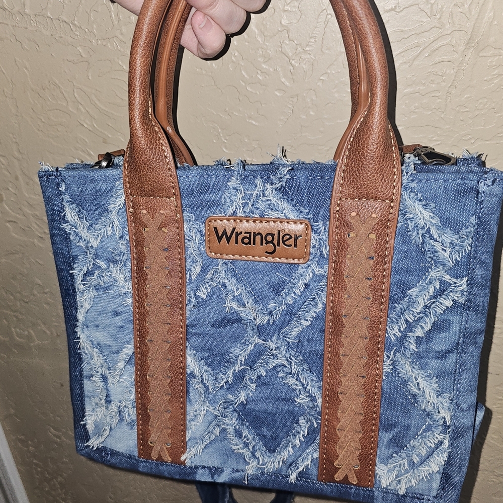 Wrangler Blue and Brown Women's Bag